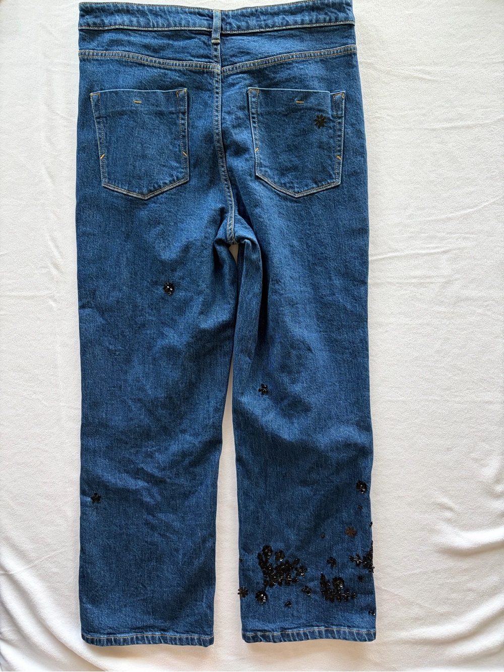 Pilcro Blue Embellished Jeans - Classic Fit - Picture 3 of 3